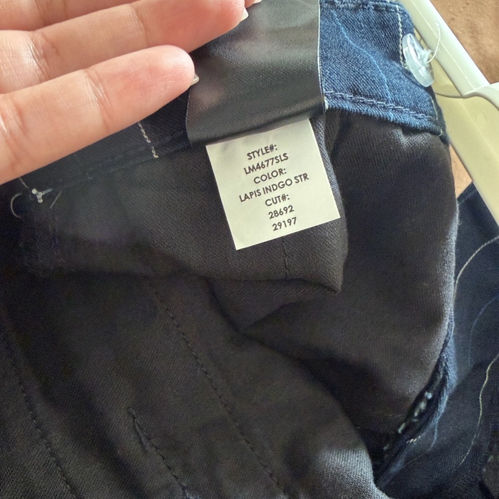 Liverpool Pinstripe Dress Pants in blue | Sz 4 - Picture 8 of 8